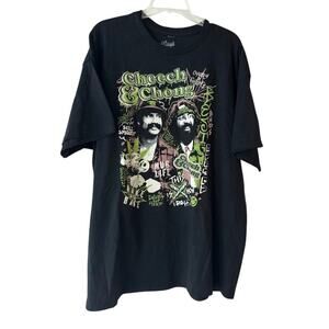 Cheech & Chong Black Graphic Tee | XXL | MAD Engine NWOT